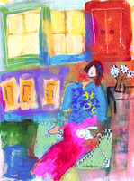"Bliss" 9x12 acrylic on paper (sold)
