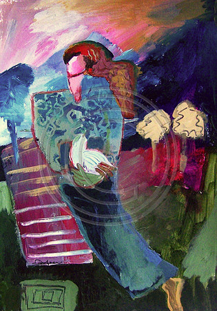 "Floating on Air" 8x12 acrylic on paper
