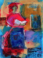 "Chutka" 5x7 acrylic on paper